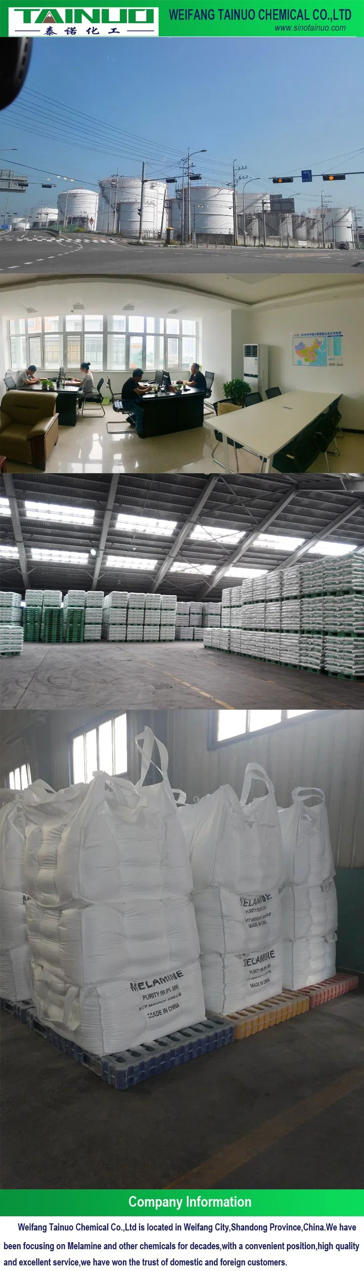 99.8% Purity Melamine for Industrial Use